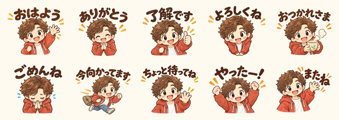 ぺーさんのスタンプ