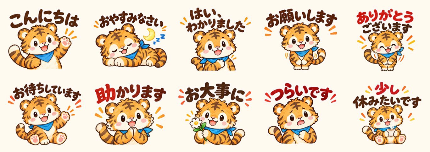 とらまるのスタンプ